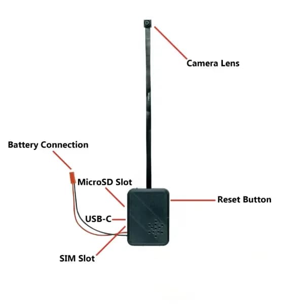 4G Wireless Cellular Wifi DIY 4K UHD DVR Camera
