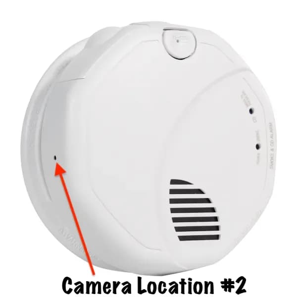 Smoke Fire Alarm Detector With Dual 4K UHD Wifi Night Vision Cameras