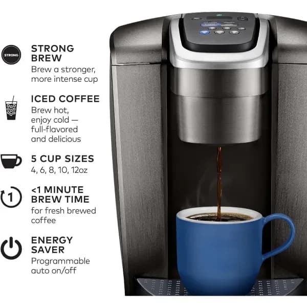 Functional K-Cup Pod Coffee Machine With Wifi 4K UHD Camera