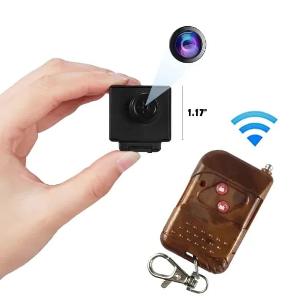 Miniature Pocket Black Shirt Button With 1080P HD Camera