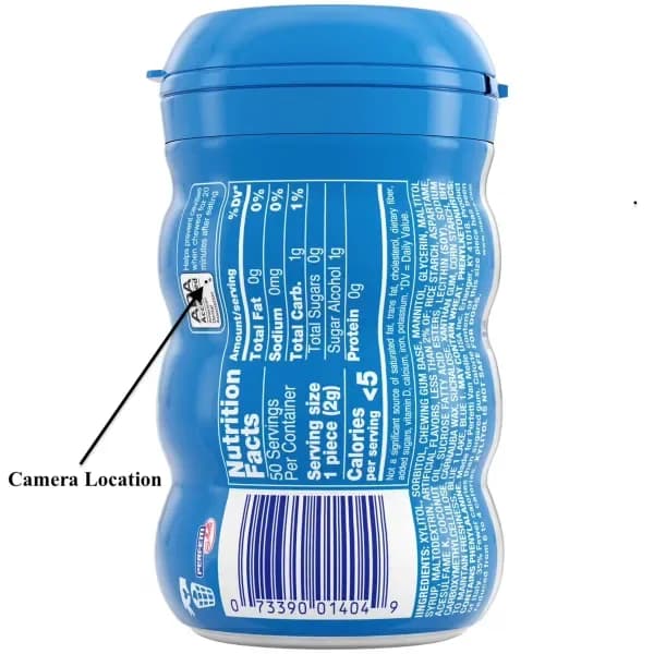 4K UHD Chewing Bubble Gum Container Camera