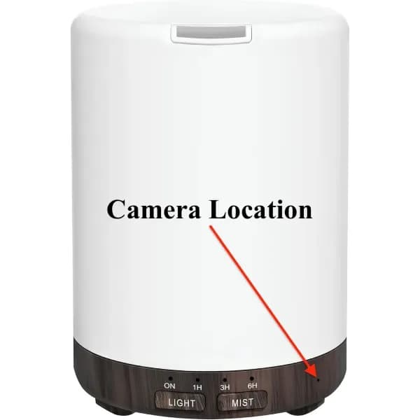 Essential Oil Diffuser Night Light With Wifi 4K Camera