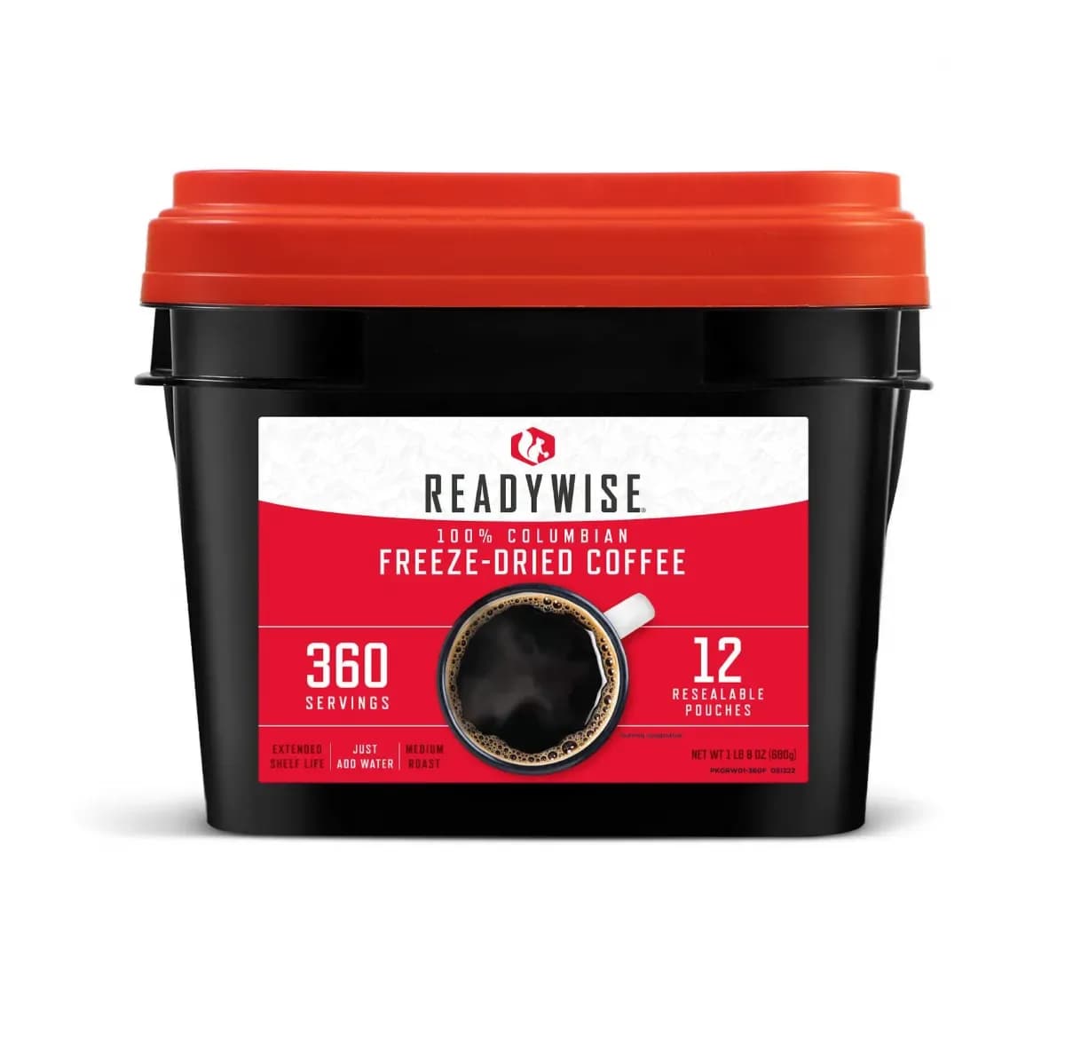 ReadyWise 360 Servings Freeze-Dried Coffee RW01-360