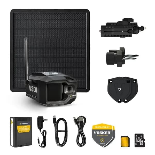 Vosker Ultimate V300 4G LTE Solar Powered Construction Wireless Security Camera