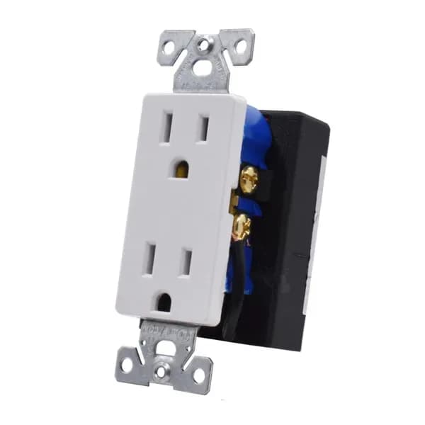 Rectangular Hardwired Décor Receptacle Outlet Plug With Wifi 4K UHD Camera