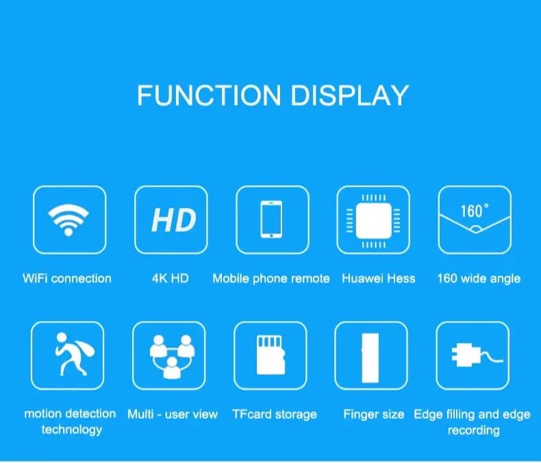 Miniature Wifi Pocket Black Shirt Screw Button With 4K UHD Camera