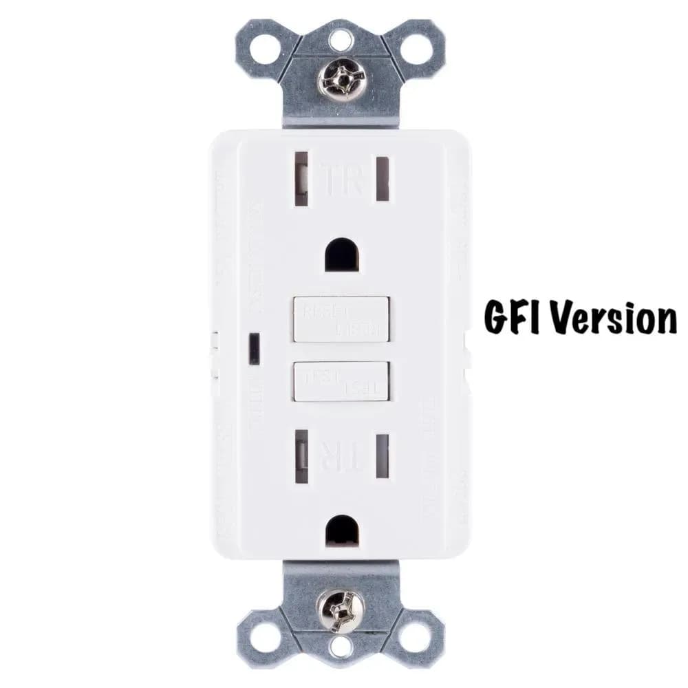 Hardwired Receptacle Wall Outlet Plug With Wifi 4K UHD Camera