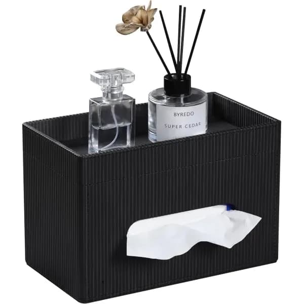 Tissue Box Cover Storage Organizer With 4K UHD Wifi Camera