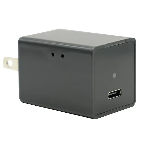 USB C Smartphone Brick Charger With 1080P HD Wifi Camera