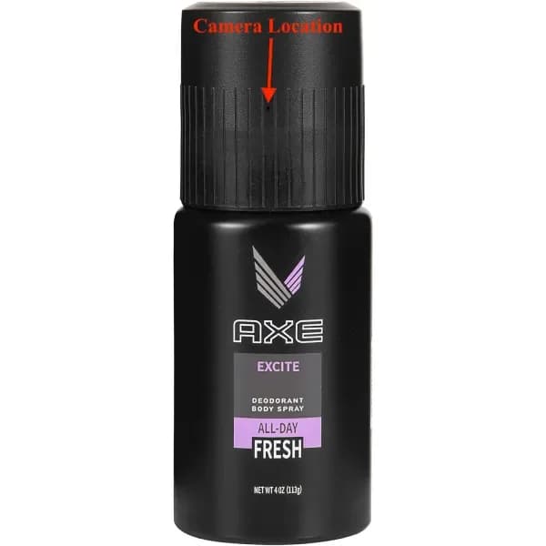 4K UHD Axe Deodorant Body Spray Can Camera