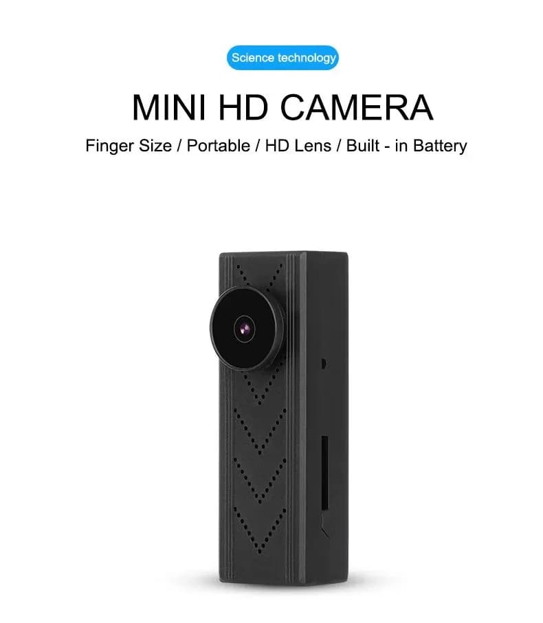Miniature Wifi Pocket Black Shirt Screw Button With 4K UHD Camera